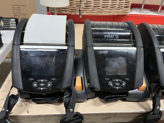 5x Mobiele labelprinter, 7x accu, 1x acculader Zebra, ZQ620 Plus